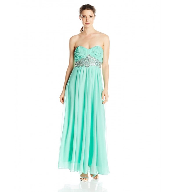 My Michelle Juniors Strapless Pleating