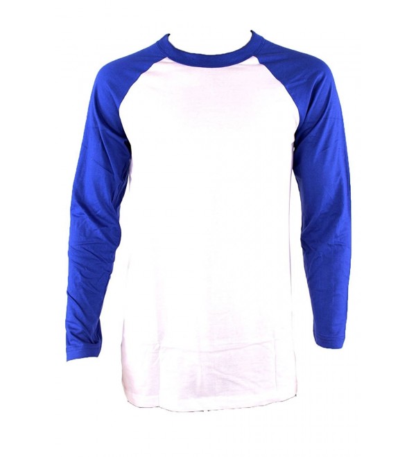 Knocker Sleeve Baseball Shirt White Royal XL