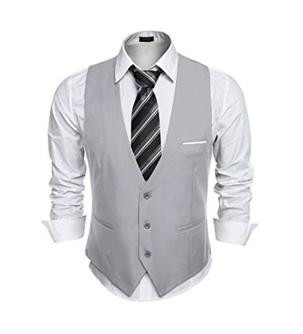 V Neck Button Formal Business Waistcoat