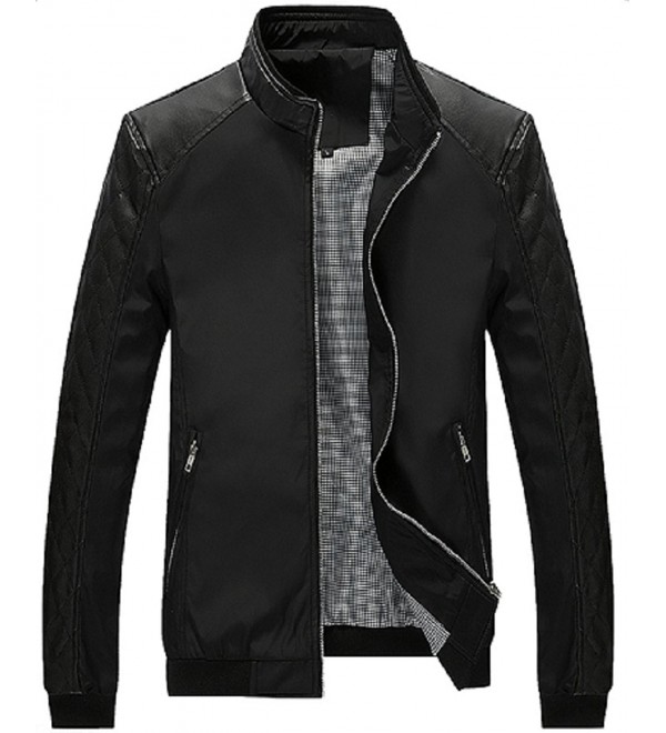 Men's Lightweight Casual Wear Outdoor Windbreaker Jackets - Black ...