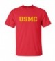 USMC Athletic Gold Adult T Shirt