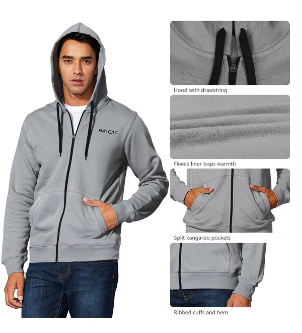 Men's Outdoor Full Zip Fleece Jacket - Grey(full-zip) - CD1897ZR7A0