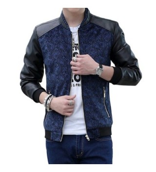 Sansi Leather Jackets Korean Collar