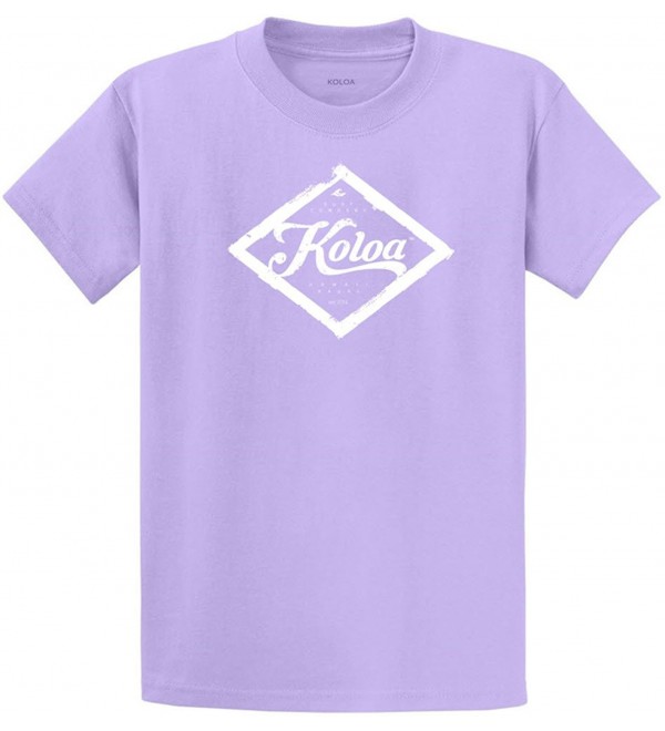 Koloa Diamond Heavyweight Cotton T Shirt Lavender