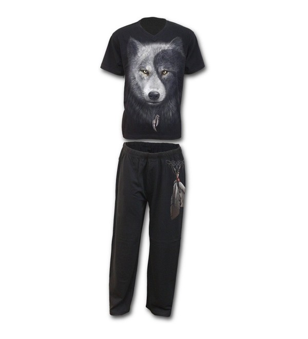 Spiral Mens Wolf Gothic Pyjama