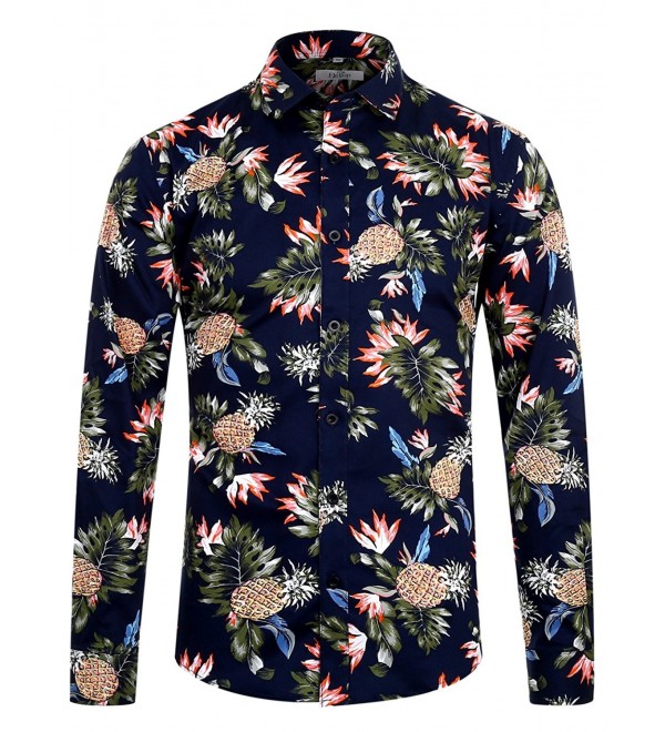 ELETOP Floral Sleeve Cotton Pineapple