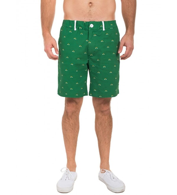 Men's Green ST. Patrick's Day Shorts - Four Leaf Clover ST. Paddy's ...