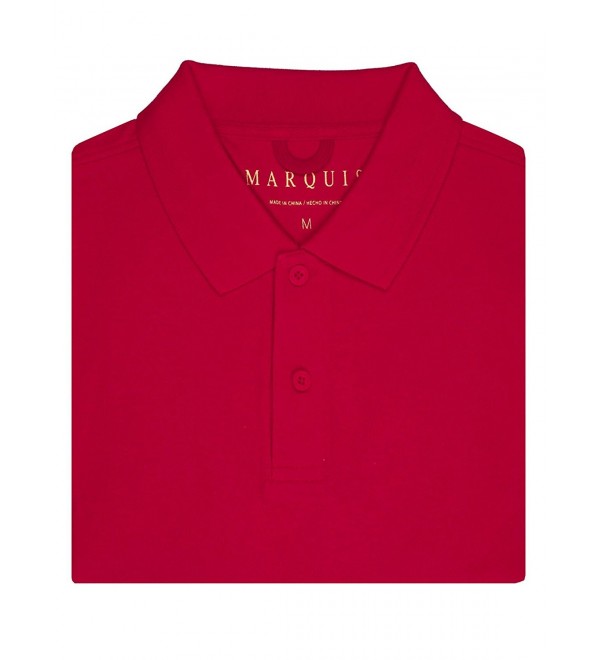 Modern Fit Pique Polo Shirt - Many Colors Available - Red - CU12IGLGS25