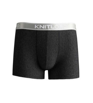 Men's Modal Cotton Boxer Briefs Short Leg Trunk Underwear Yarn Dyed ...