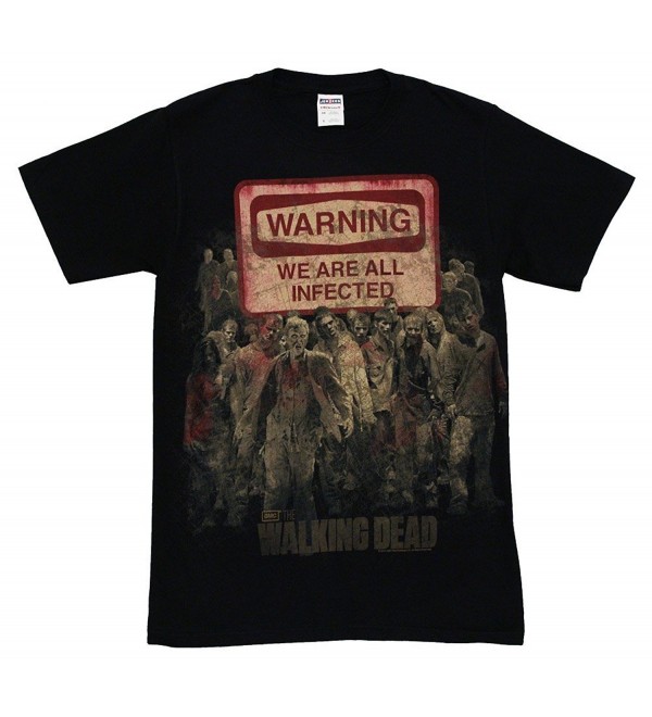 Walking Dead Warning Infected T Shirt