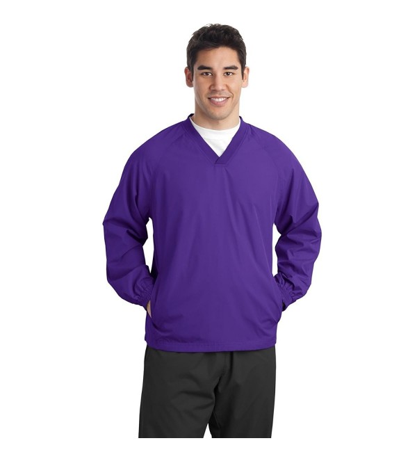 Sport Tek Mens Raglan Shirt Purple