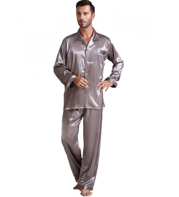 Lonxu Satin Pajamas Sleepwear Loungewear