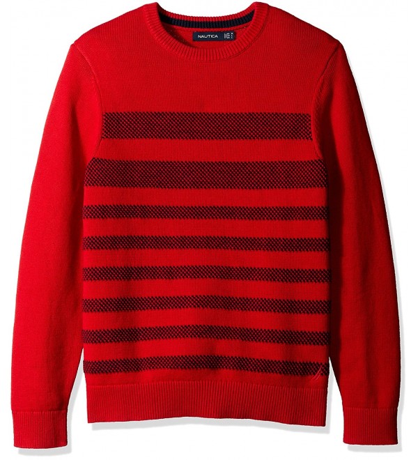 Nautica Mens Breton Stripe Sweater