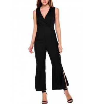 Womens Sleeveless Jumpsuits Rompers Pockets